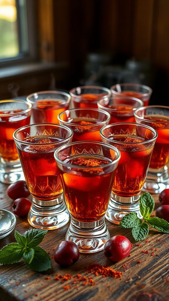 sweet and smoky tequila shot
