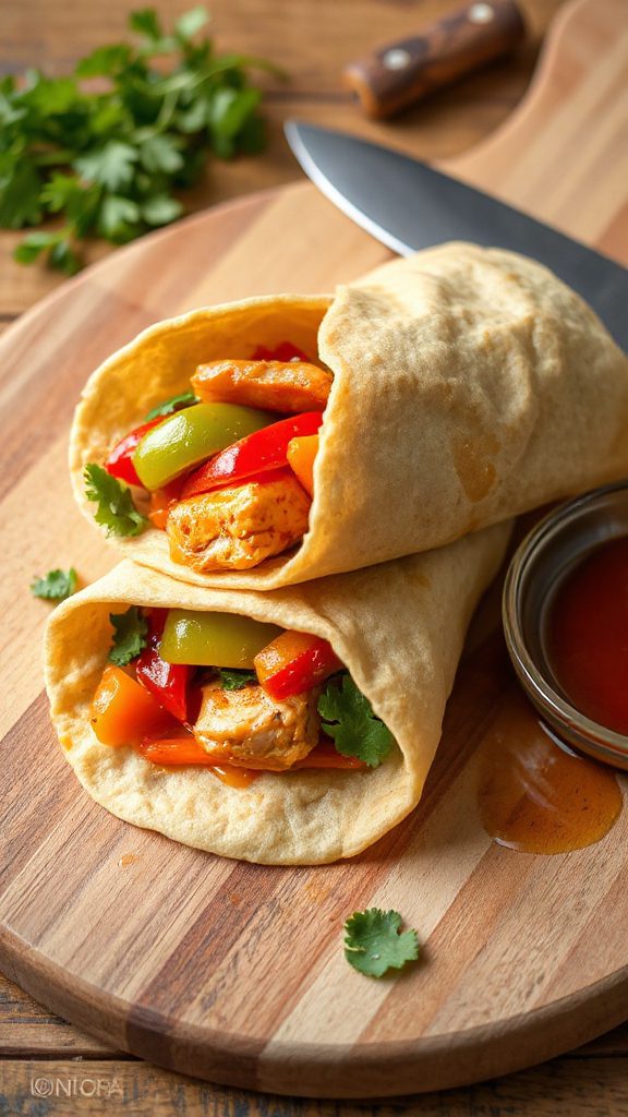 sweet and sour wraps