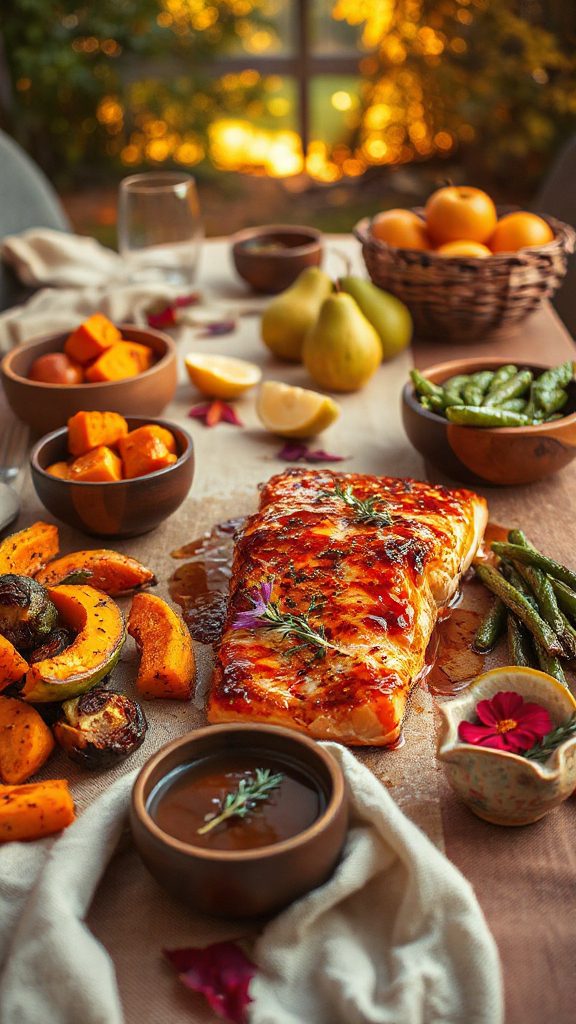 sweet and spicy salmon