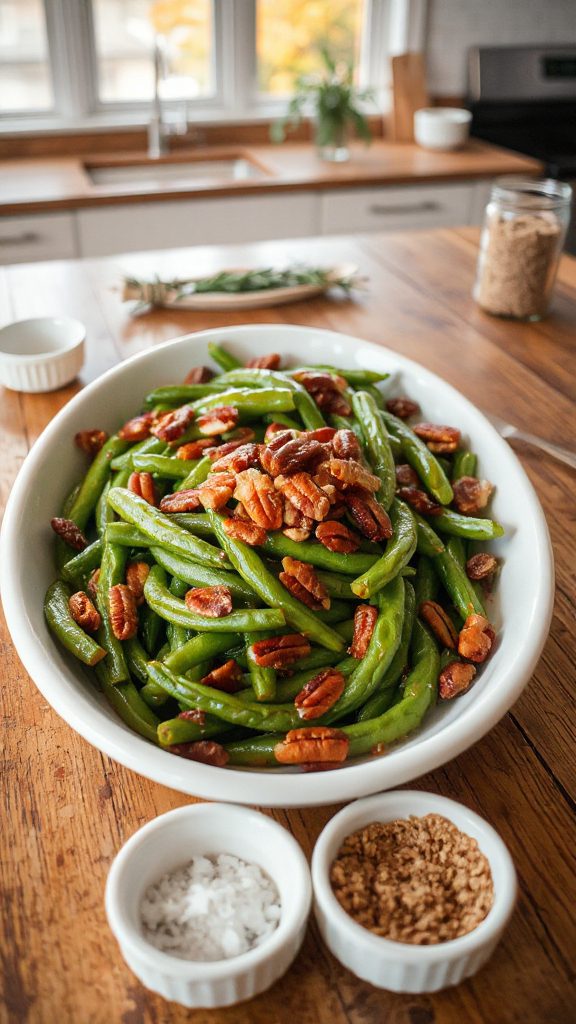 sweet buttery green bean side