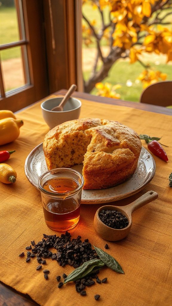 sweet cornbread with spices