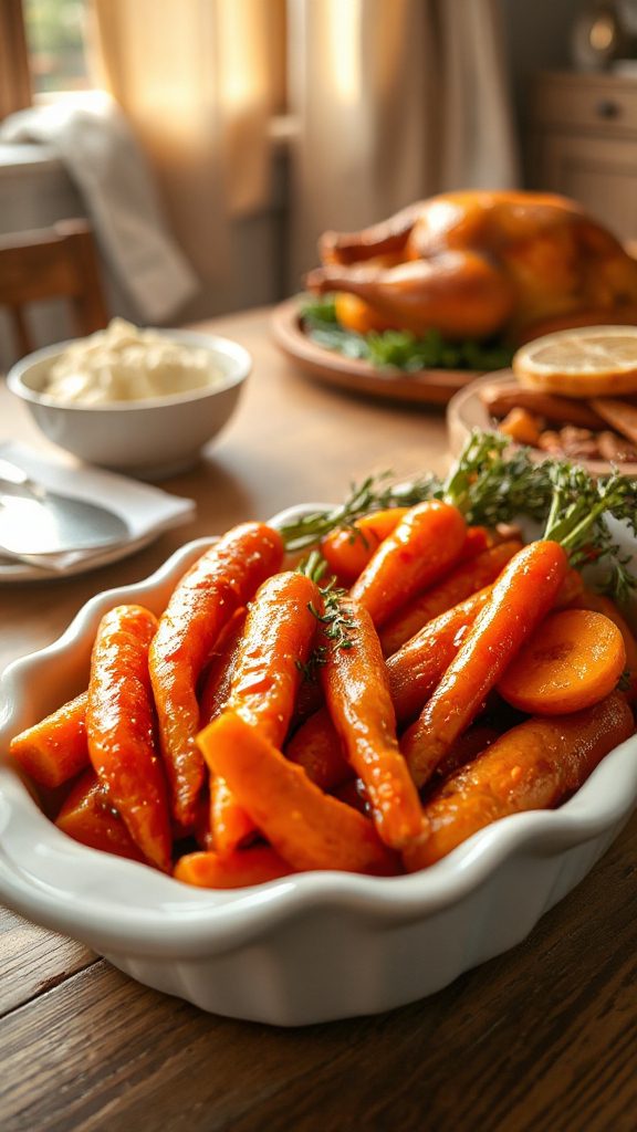 sweet glazed carrot side dish