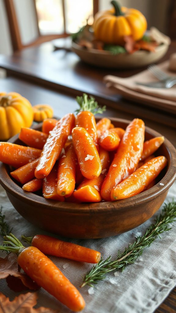 sweet glazed carrot side dish