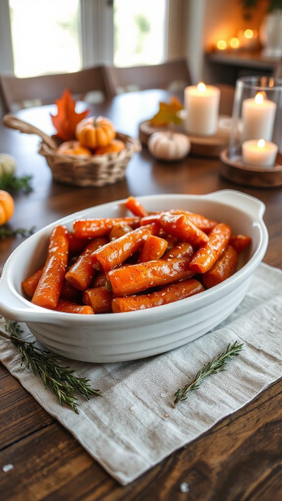 sweet maple glazed carrots