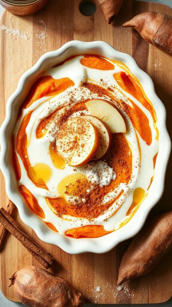 sweet potato apple crumble