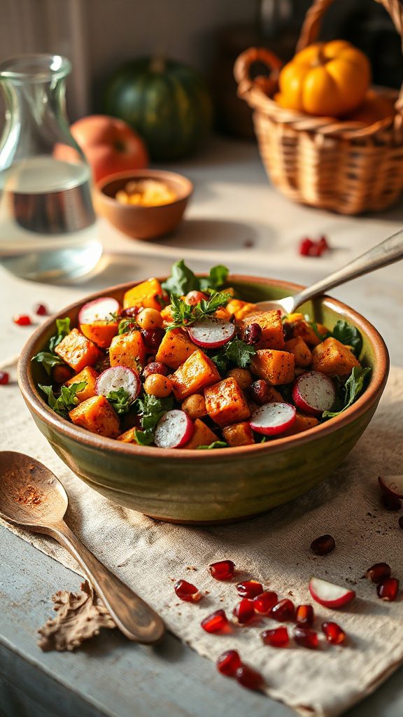 sweet potato chickpea salad