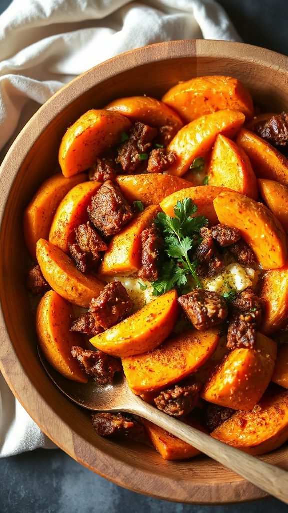 sweet potato chorizo bake