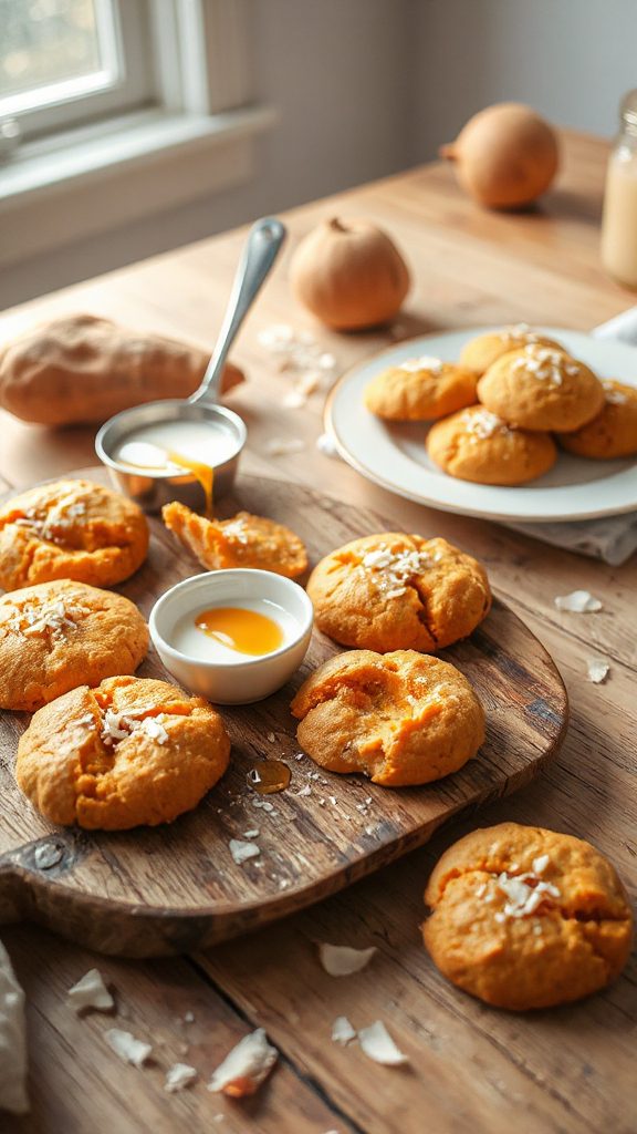 sweet potato coconut cookies