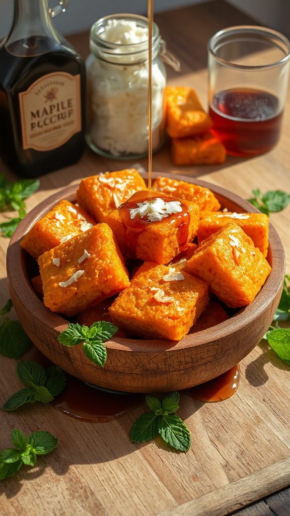 sweet potato coconut oil bars