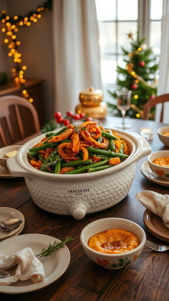 sweet potato green bean casserole