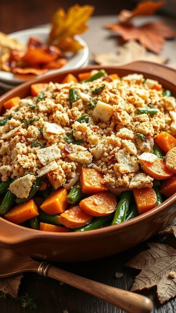 sweet potato green bean casserole