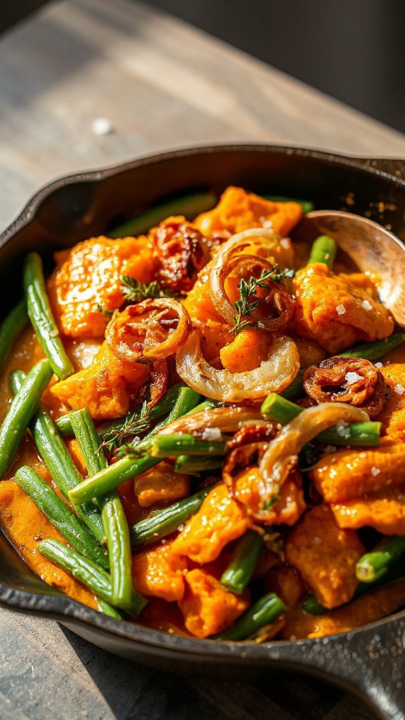 sweet potato green bean casserole