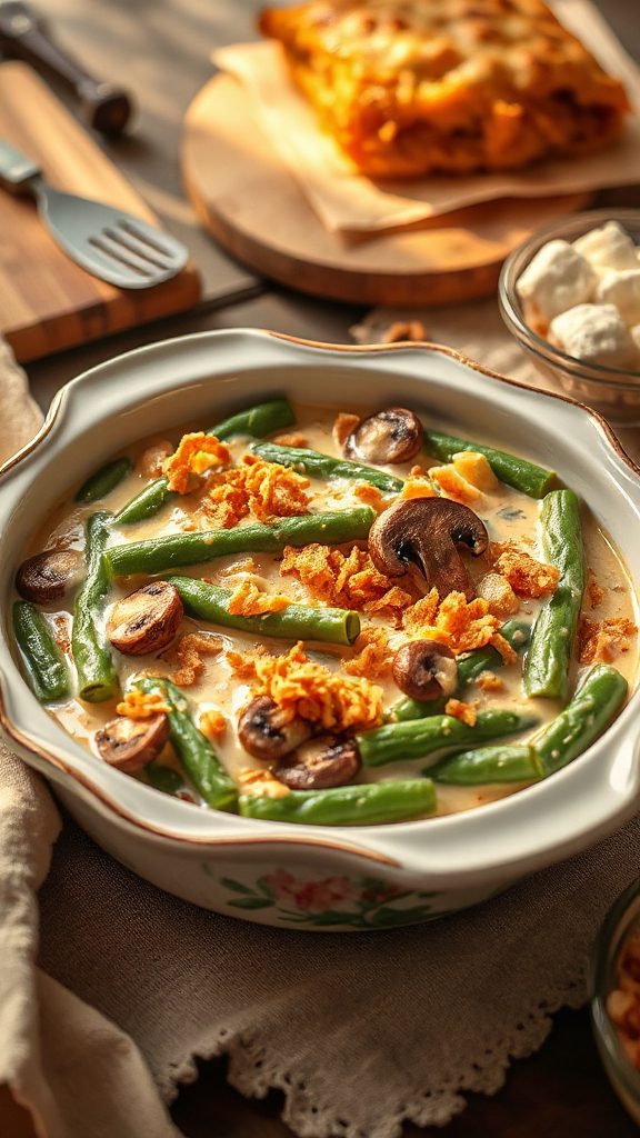 sweet potato green bean casserole