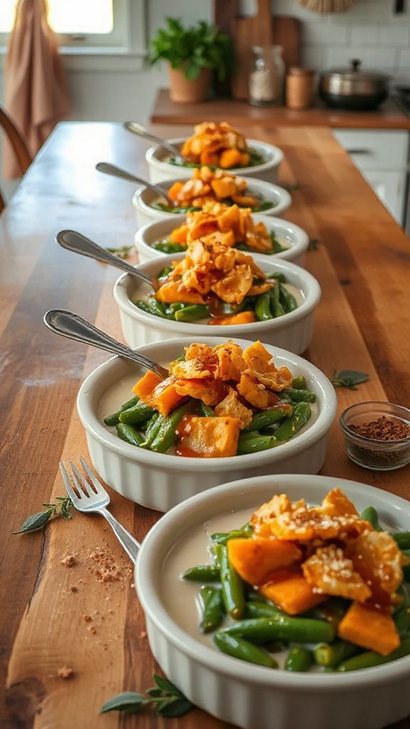 sweet potato green bean casserole