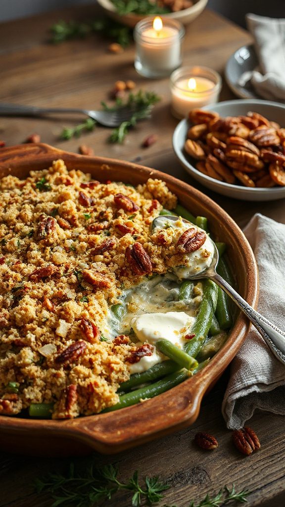 sweet potato green bean casserole