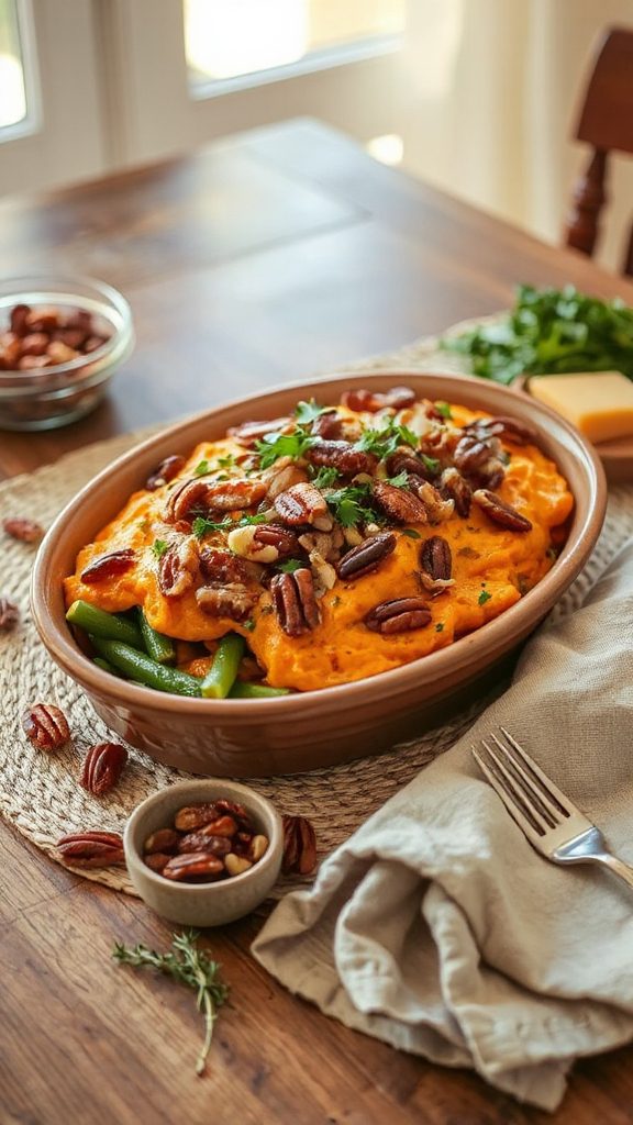 sweet potato green bean casserole
