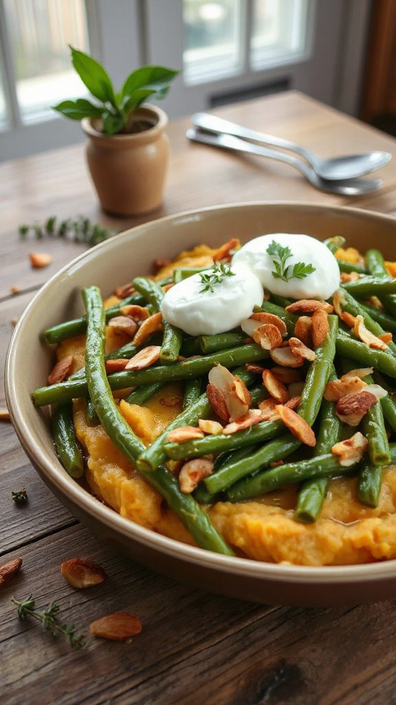 sweet potato green bean casserole