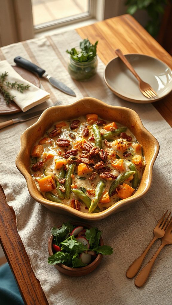 sweet potato green bean casserole