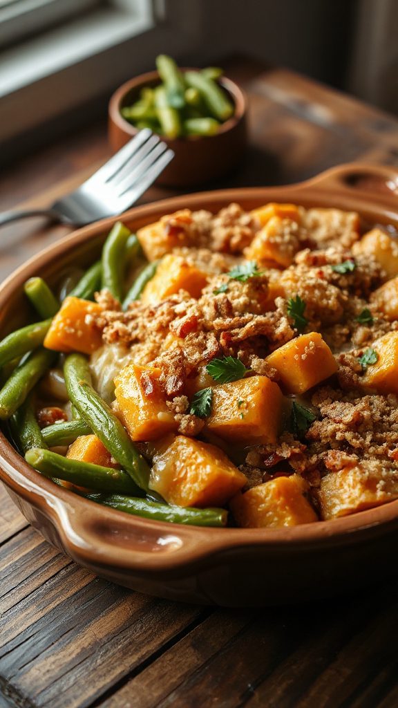 sweet potato green bean casserole