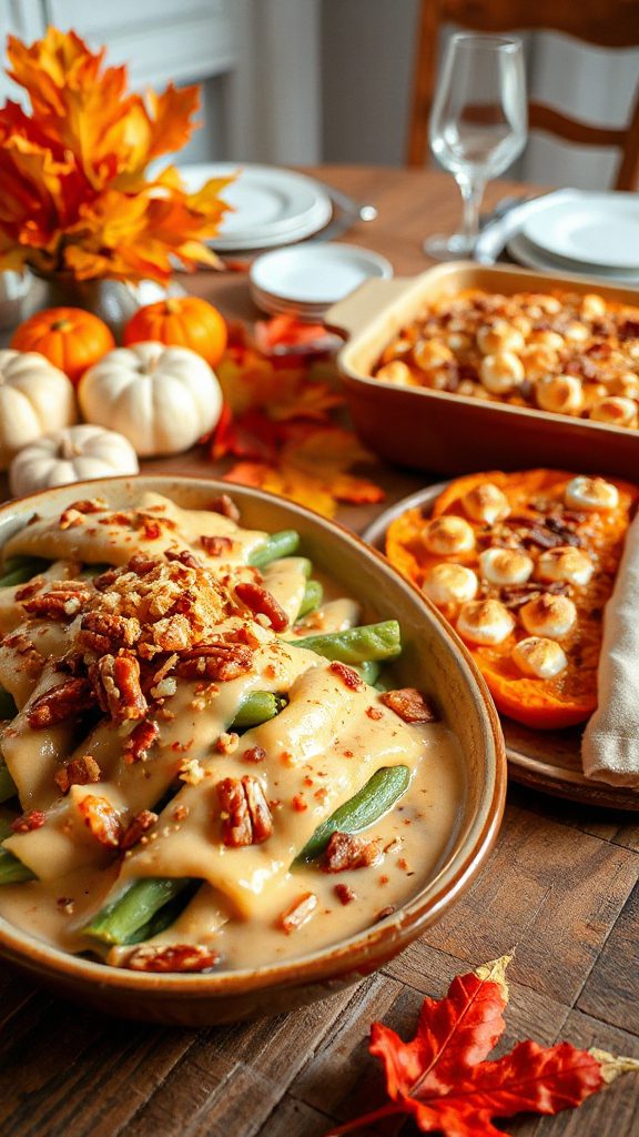 sweet potato green bean casserole