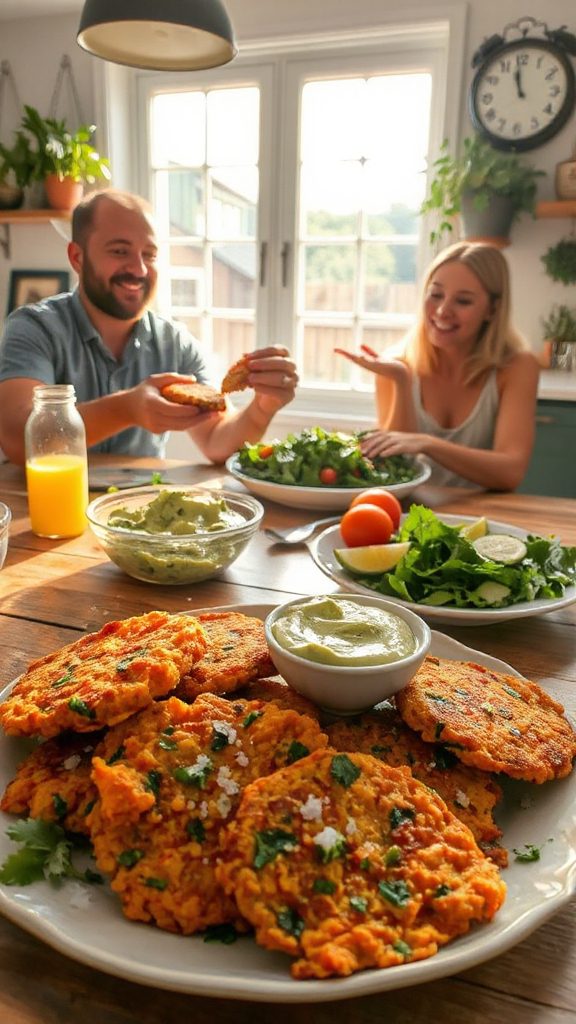 sweet potato kale fritters