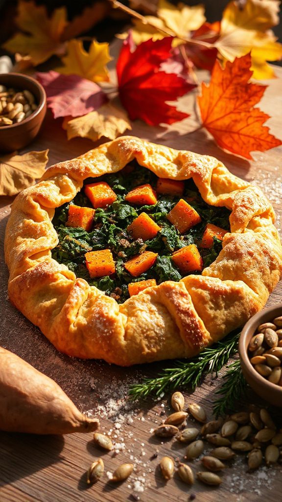 sweet potato kale galette recipe