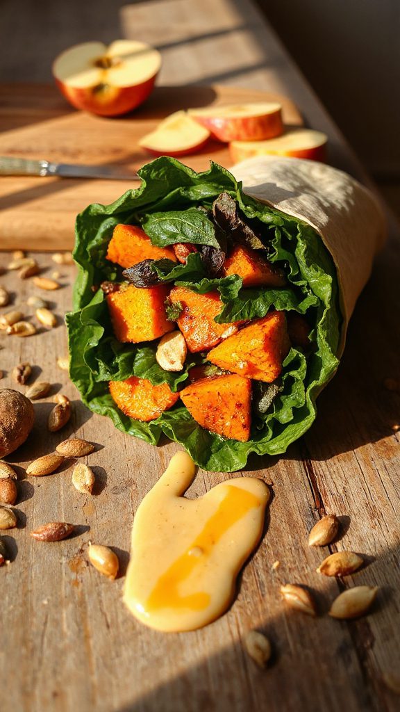 sweet potato kale wrap