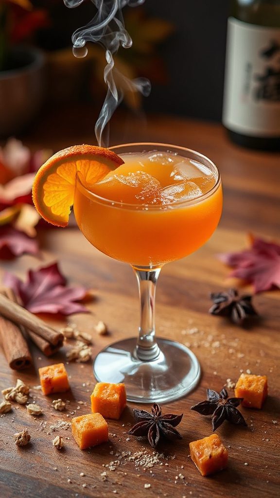 sweet potato sake cocktail