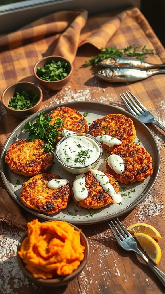 sweet potato sardine cakes recipe