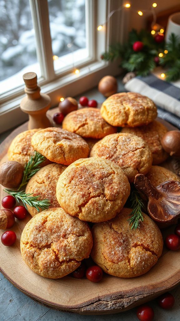 sweet potato snickerdoodle cookies