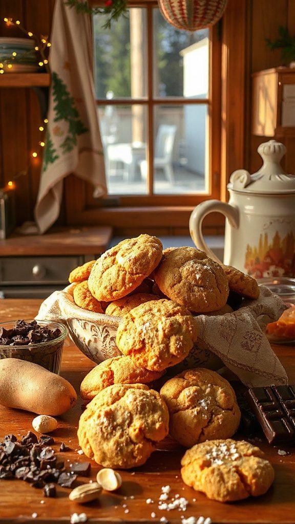 sweet potato snickers cookies