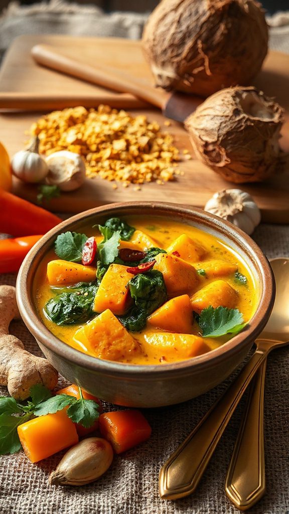sweet potato spinach curry