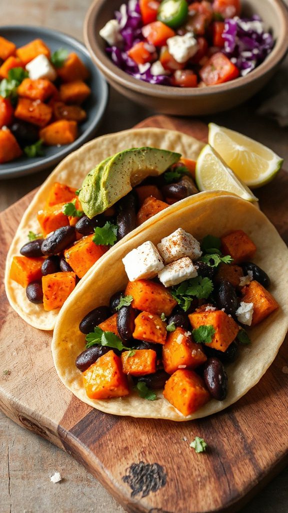 sweet potatoes black beans tacos