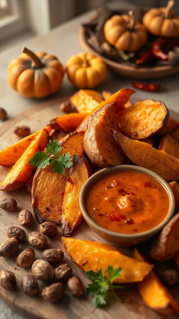 sweet potatoes with romesco sauce sweet potatoes with romesco sauce