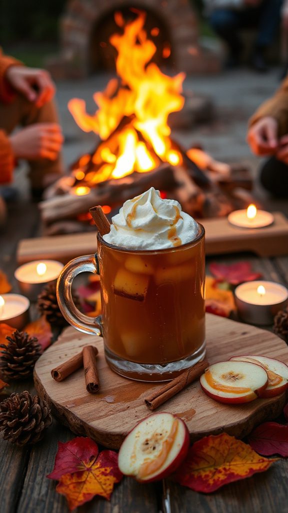 sweet spiced warm cocktail