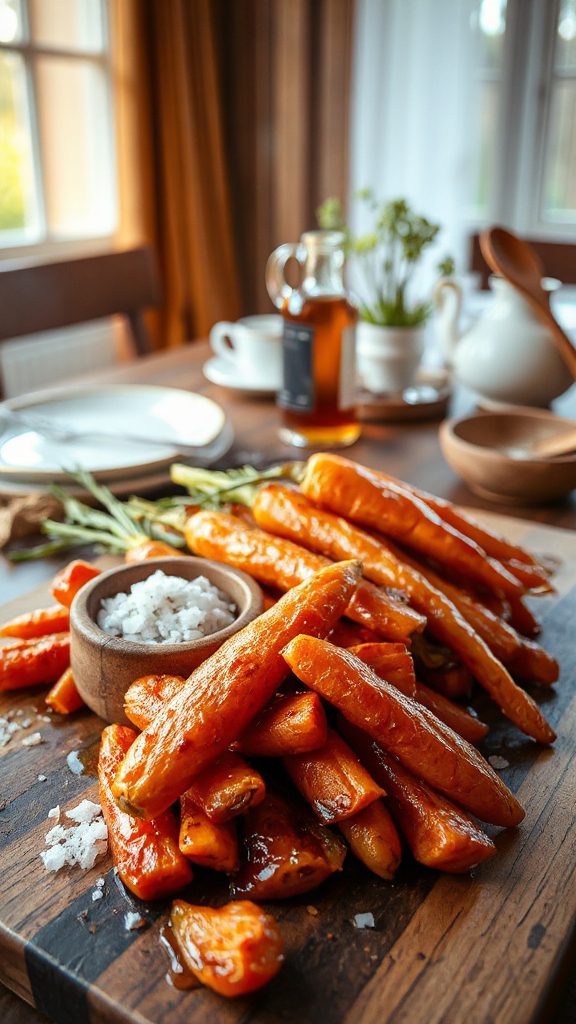sweet spicy festive carrots