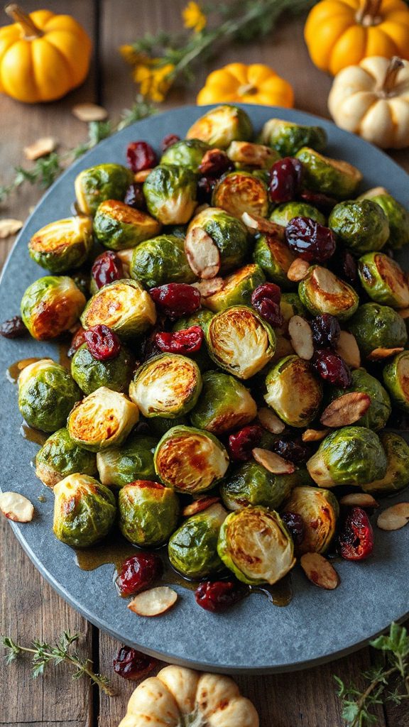 sweet tangy roasted brussels sprouts