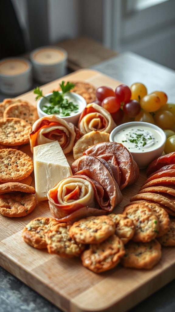 swiss cheese deli roll ups