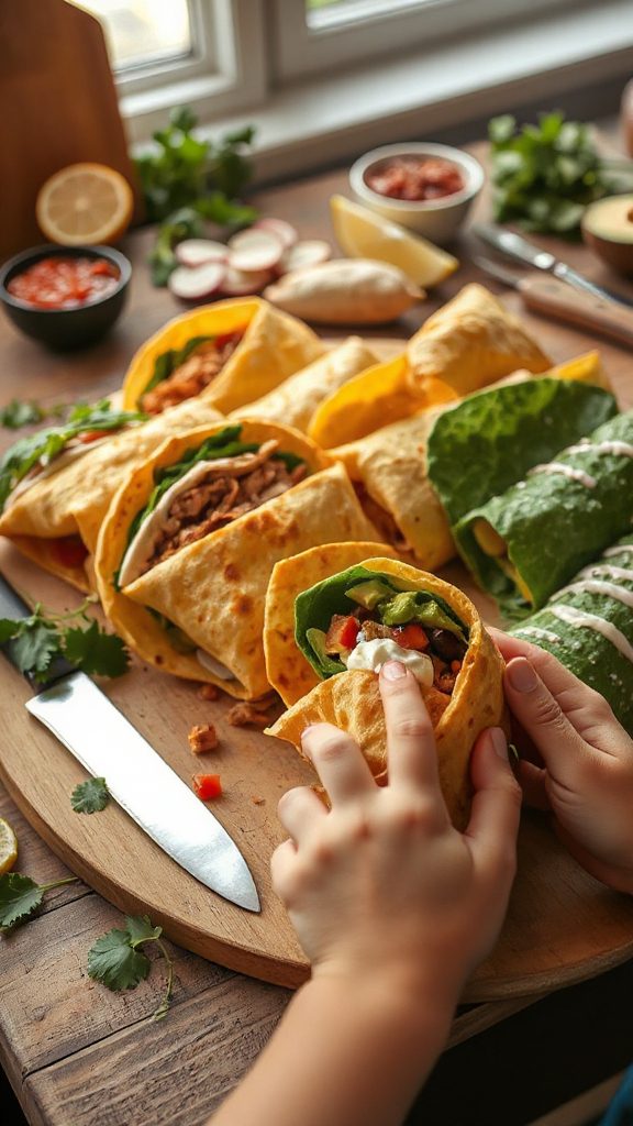 taco wraps for lunches