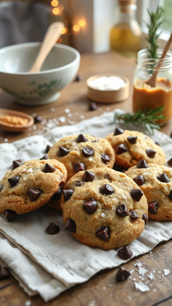 tahini chocolate chip cookies