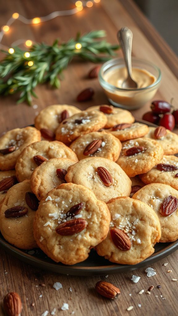 tahini coconut almond cookies