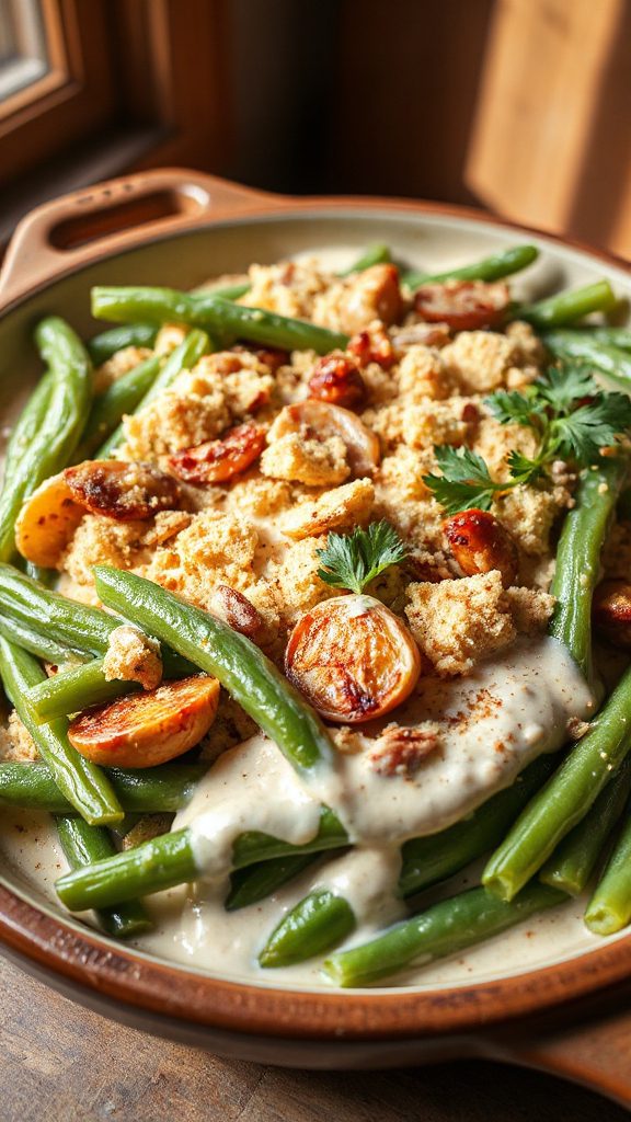 tahini garlic green bean casserole tahini garlic green bean casserole