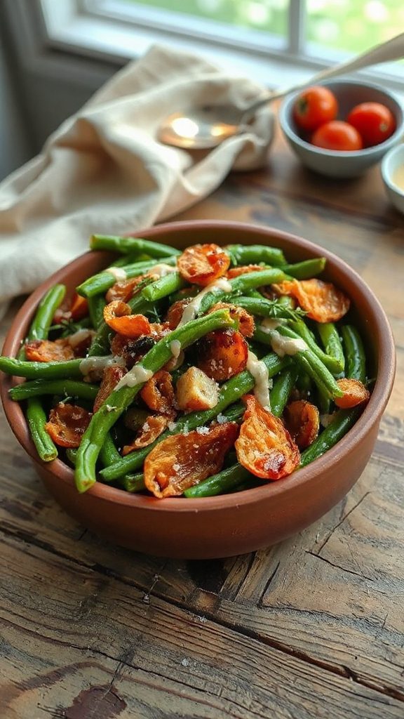 tahini green bean casserole