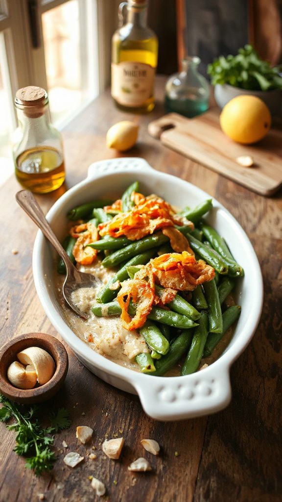 tahini lemon green beans recipe