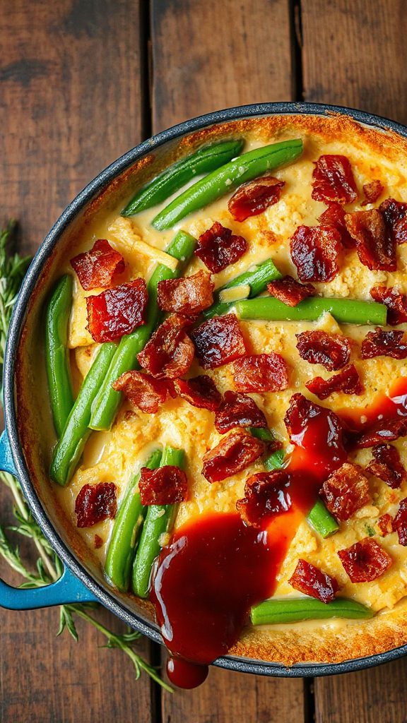 tangy bbq green bean casserole