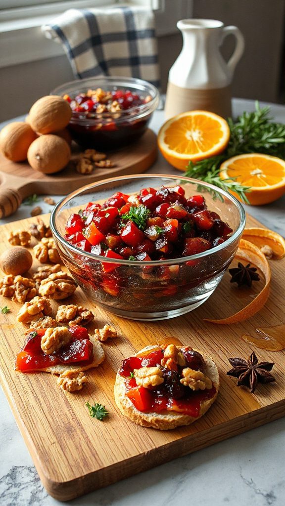 tangy cranberry walnut relish