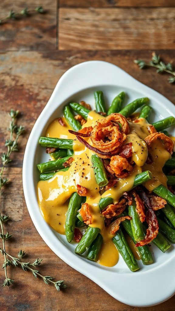 tangy green bean casserole tangy green bean casserole
