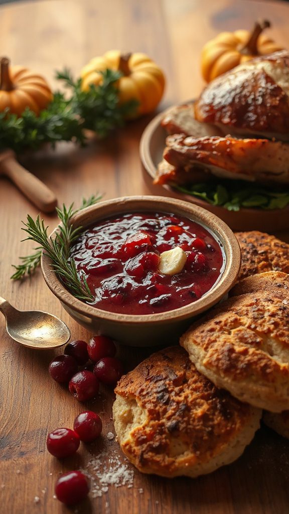 tangy kimchi cranberry sauce