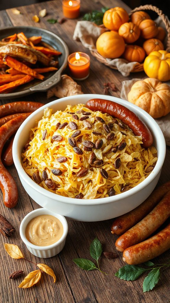 tangy sauerkraut with caraway