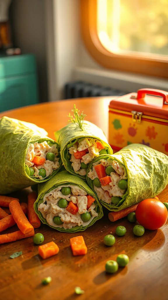 tasty nutritious tuna wraps